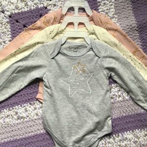 Jessica Simpson Star Print Onesie 3 Pack 6-9 mo
